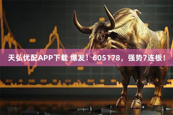 天弘优配APP下载 爆发！605178，强势7连板！